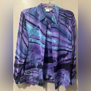 Nancy Bolen 100% Silk Shirt